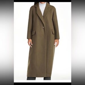 Scoop Women's Oversized Faux Wool Coat